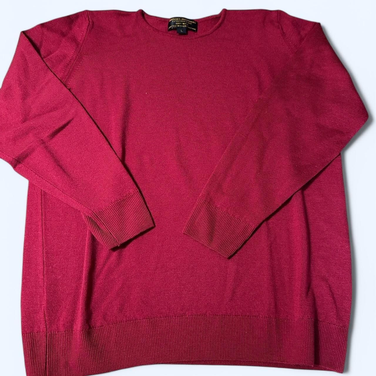 Vintage Brooks Brothers 100% Wool Sweater Size L